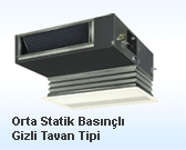 Orta Statik Basnl Gizli Tavan Tipi  niteler